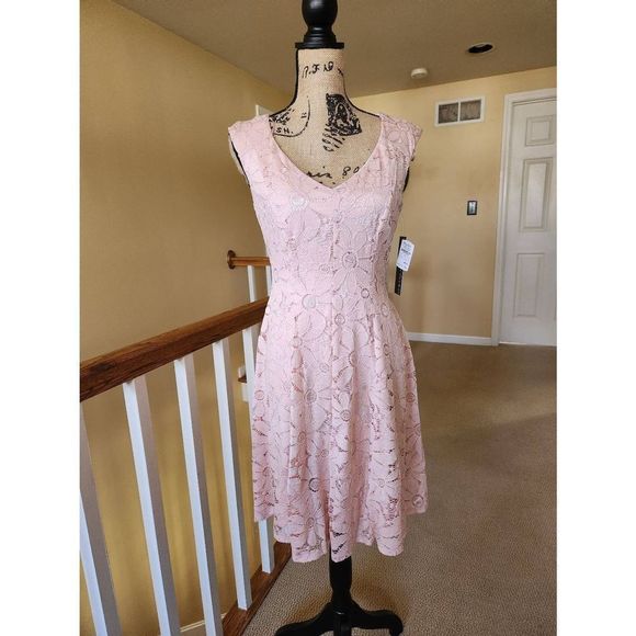 Chetta B Dresses & Skirts - NWT, Chetta B, Pink Lace Dress, Size 6